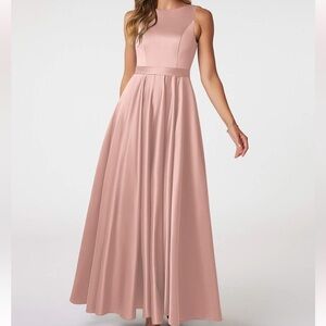 Azazie JAKAYLA Peach Dress